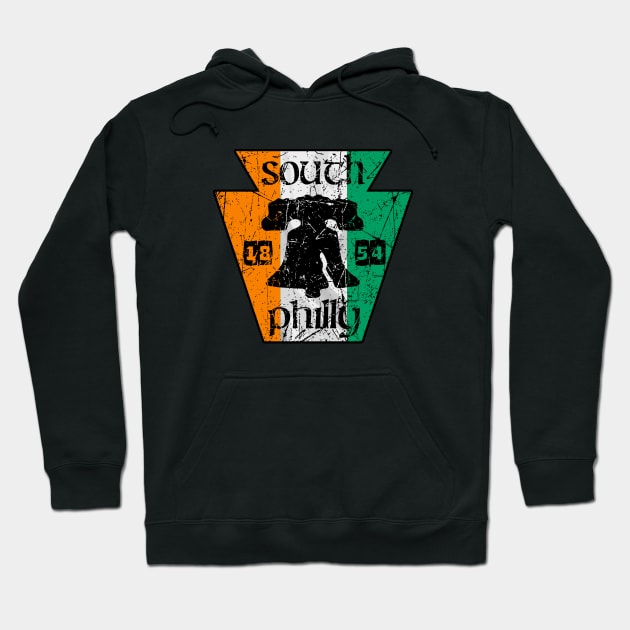 Vintage Irish Philadelphia Ireland Flag Philly Fan Irish American Original Hoodie by TeeCreations